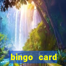 bingo card generator with pictures